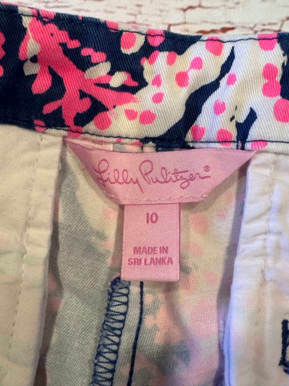 Lilly Pulitzer Hazelle Stretch Short in Nauti Navy Beyond The Sea Sz 10 - Picture 8 of 12